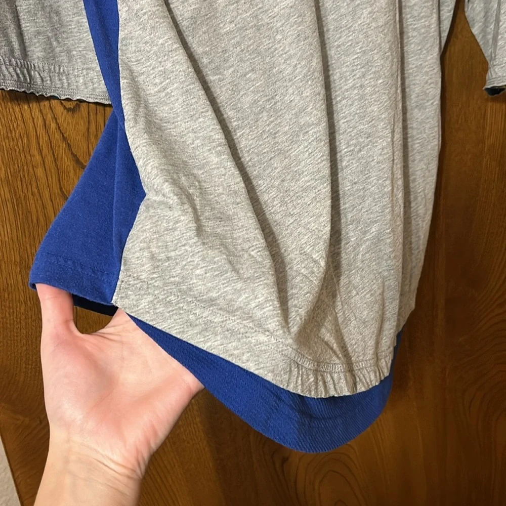 Nike MLB Dri Fit Texas Rangers Authentic 3/4 sleeve colorblock shirt mens medium - Picture 5 of 8